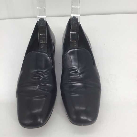 Stuart Weitzman Myguy Leather Loafer Casual Career Black Made in Spain size 8M - Picture 9 of 10